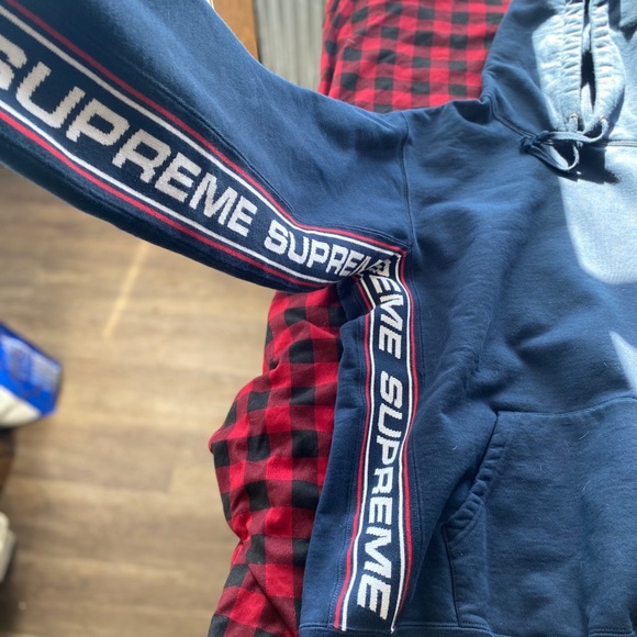 Supreme side stripe hoodie